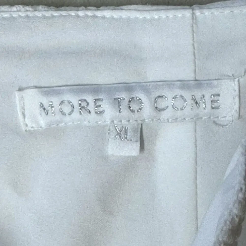 More To Come Samantha Eyelet White Mini Skirt XL FLAWS